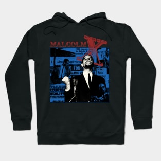 malcolm x grunge Hoodie